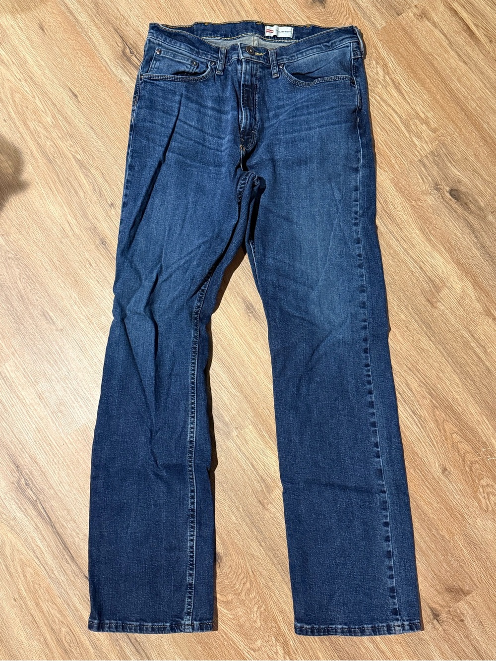 Wrangler Men's Navy Straight-Leg Jeans 34x34